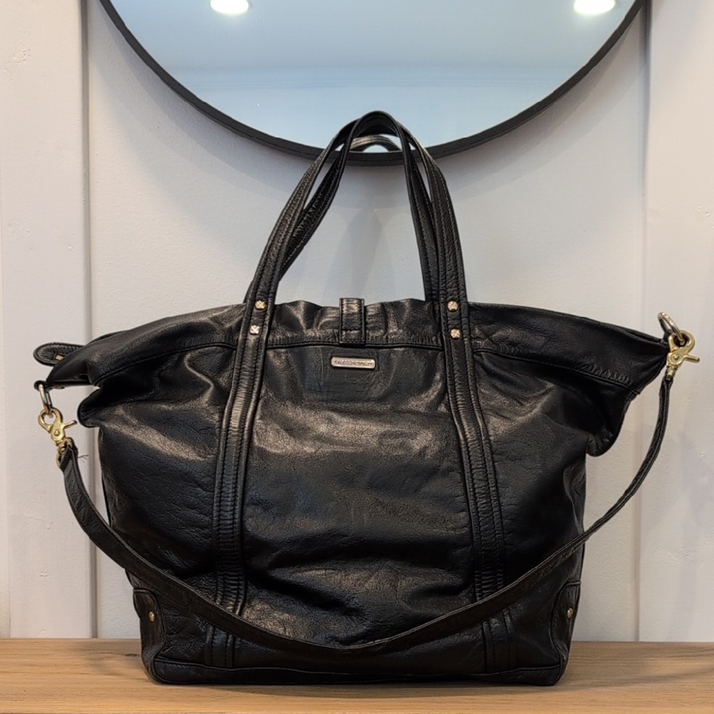 Rebecca Minkoff Black Leather Large Tote